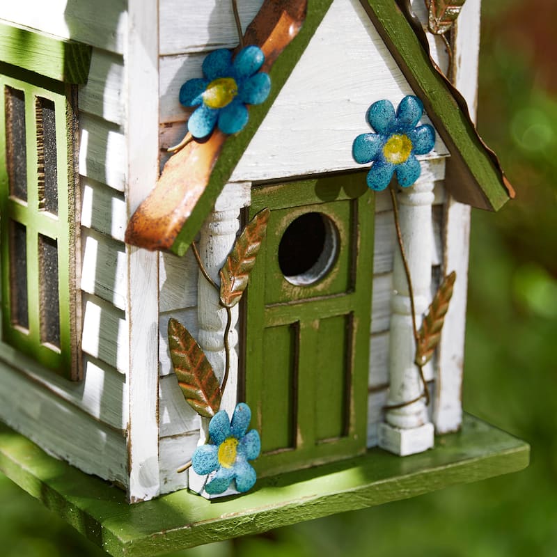 Glitzhome 24"H Extra-Large Farmhouse Rustic Wood Birdhouse