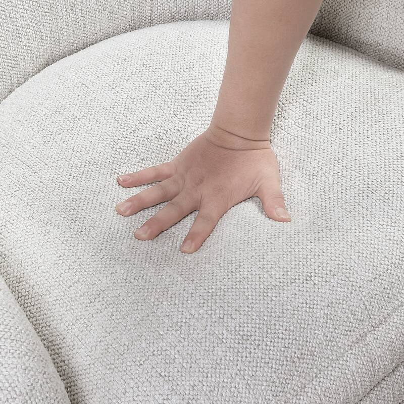 Batraw Chenille Swivel Chair