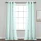 Lush Decor Avon Trellis Grommet Sheer Window Curtain Panel Pair - 38"wx84"l - Blue