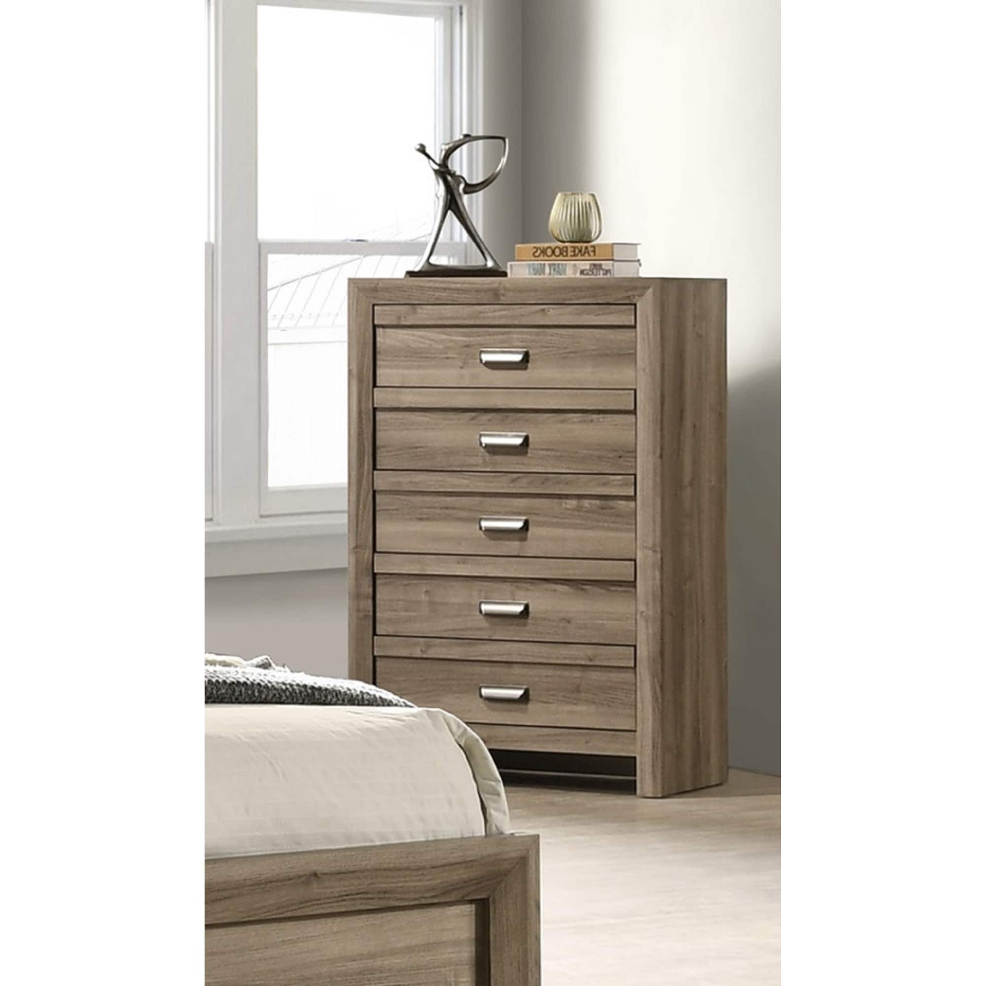 1pc Contemporary Modern White Faux Marble Top 4 Drawers Tall Chest Black Finish Bedroom Furniture