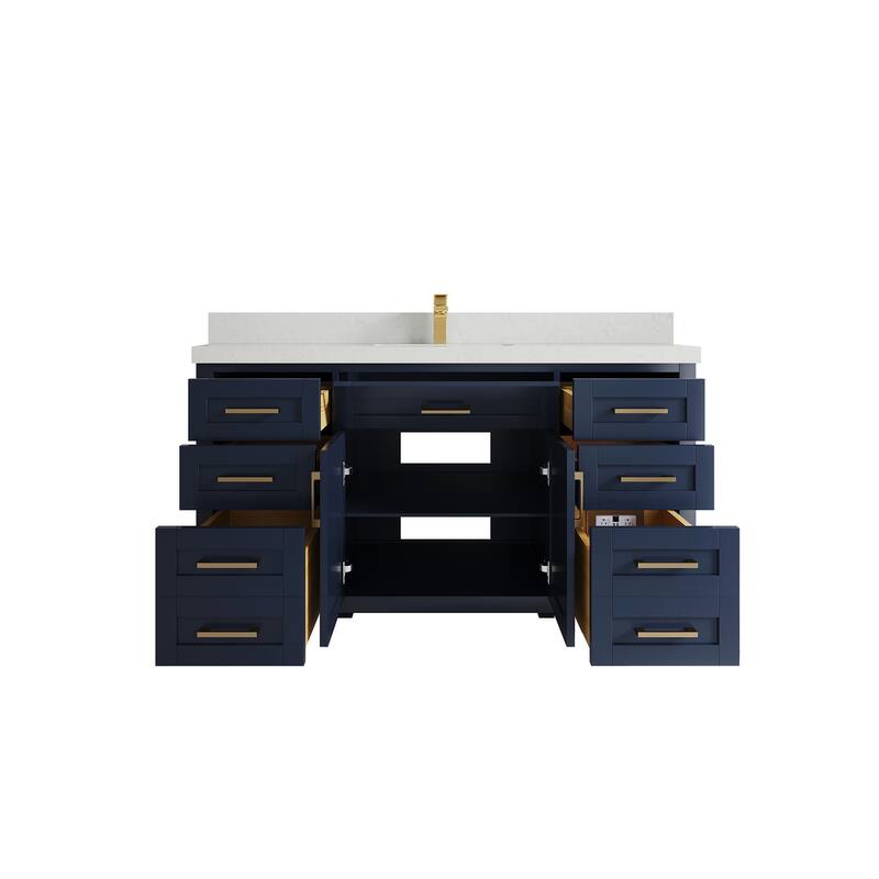 Willow Collections 60 in. W x 22 in. D Cambridge Single Sink Bathroom Vanity with Countertop