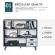 preview thumbnail 8 of 8, 3-Tier Child Bookcase Open Shelves Cabinet