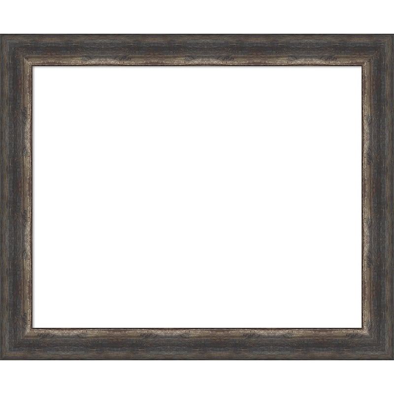 Amanti Art Bark Rustic Char Framed Dry Erase Magnetic Board