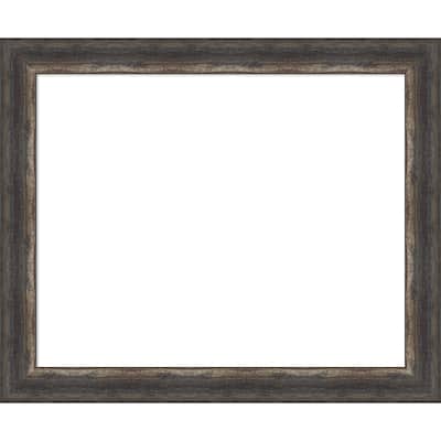 Amanti Art Bark Rustic Char Framed Dry Erase Magnetic Board
