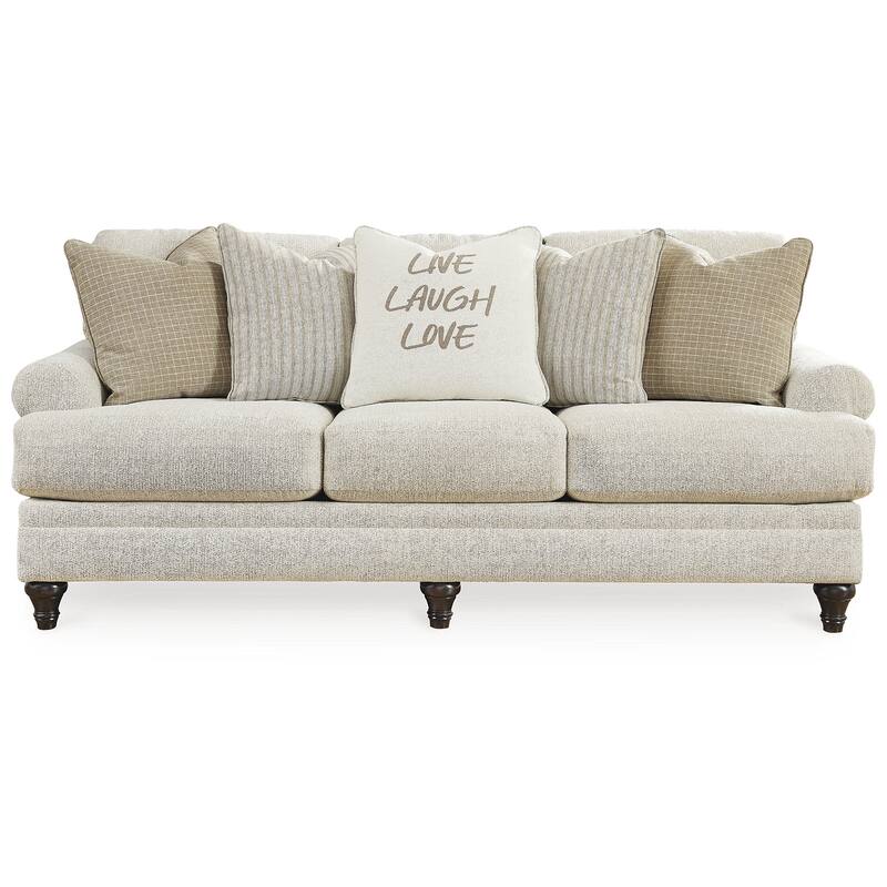 Signature Design by Ashley Valerani Brown/Beige Sofa - 89"W x 44"D x 40"H