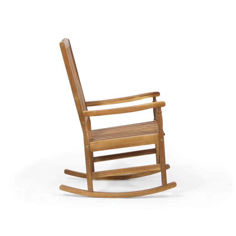 Arcadia Rocking Chair for Outdoor, Acacia Wood