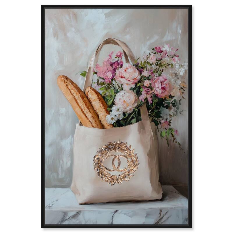 Chic Carryall I Canvas by Art Remedy - Black - 16" x 24"