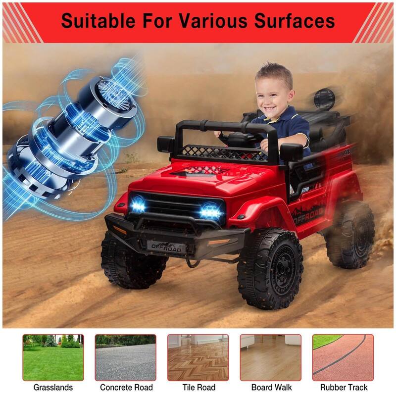 Electric Ride On Truck Car for Kids 3-7 with Remote Control