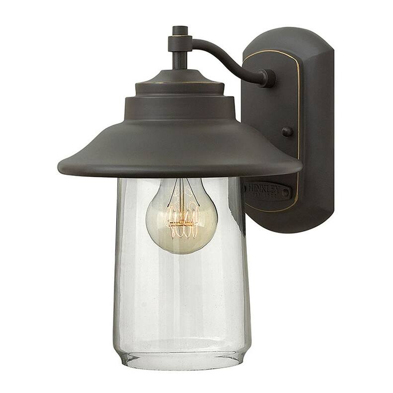 Hinkley Lighting 11" Height 1 Light Lantern Outdoor Wall Sconce from - Oil Rubbed Bronze