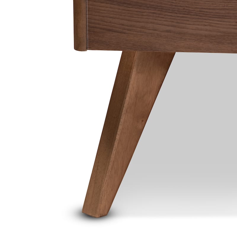 Carson Carrington Ulvsta Mid-century Walnut Finish Wood Platform Bed