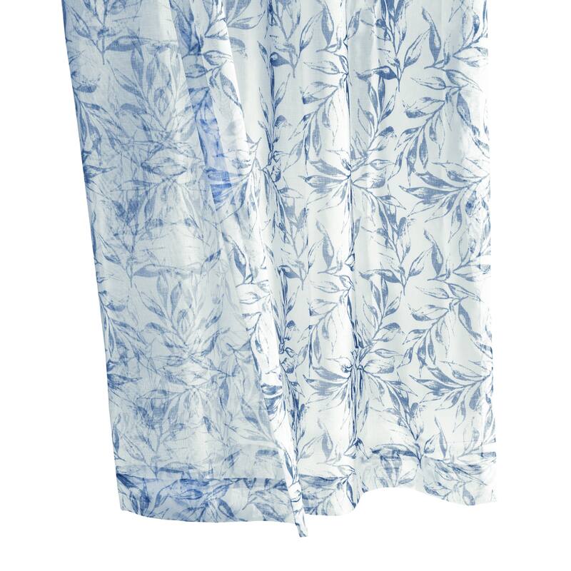 Jenny Sheer Botanical Print Grommet Curtain Panel by Habitat