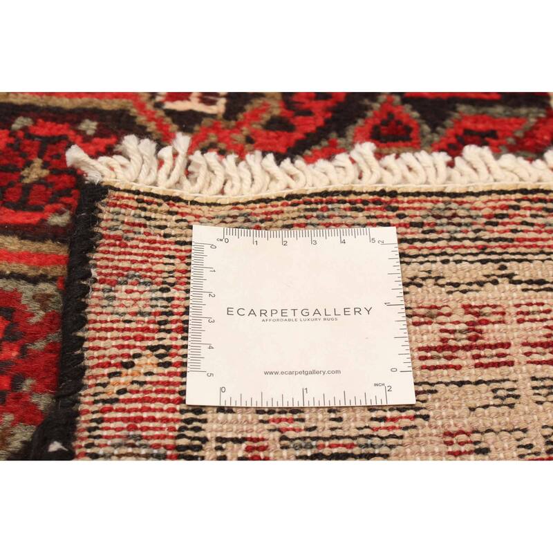 ECARPETGALLERY Hand-knotted Andelz Red Wool Rug - 3'5 x 8'5