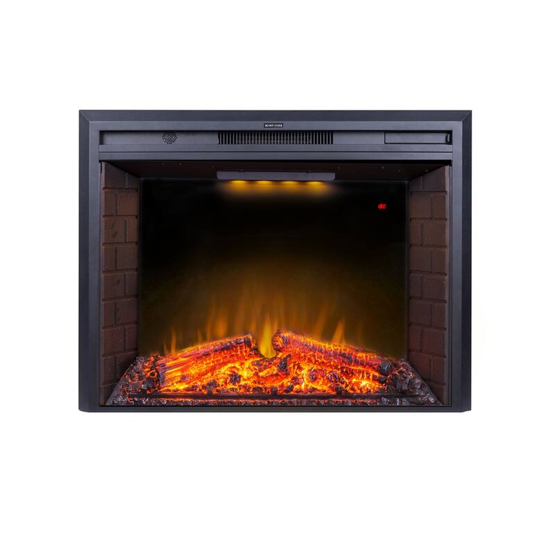 Clihome 33 In. Electric Fireplace Heater With Overheating Protection