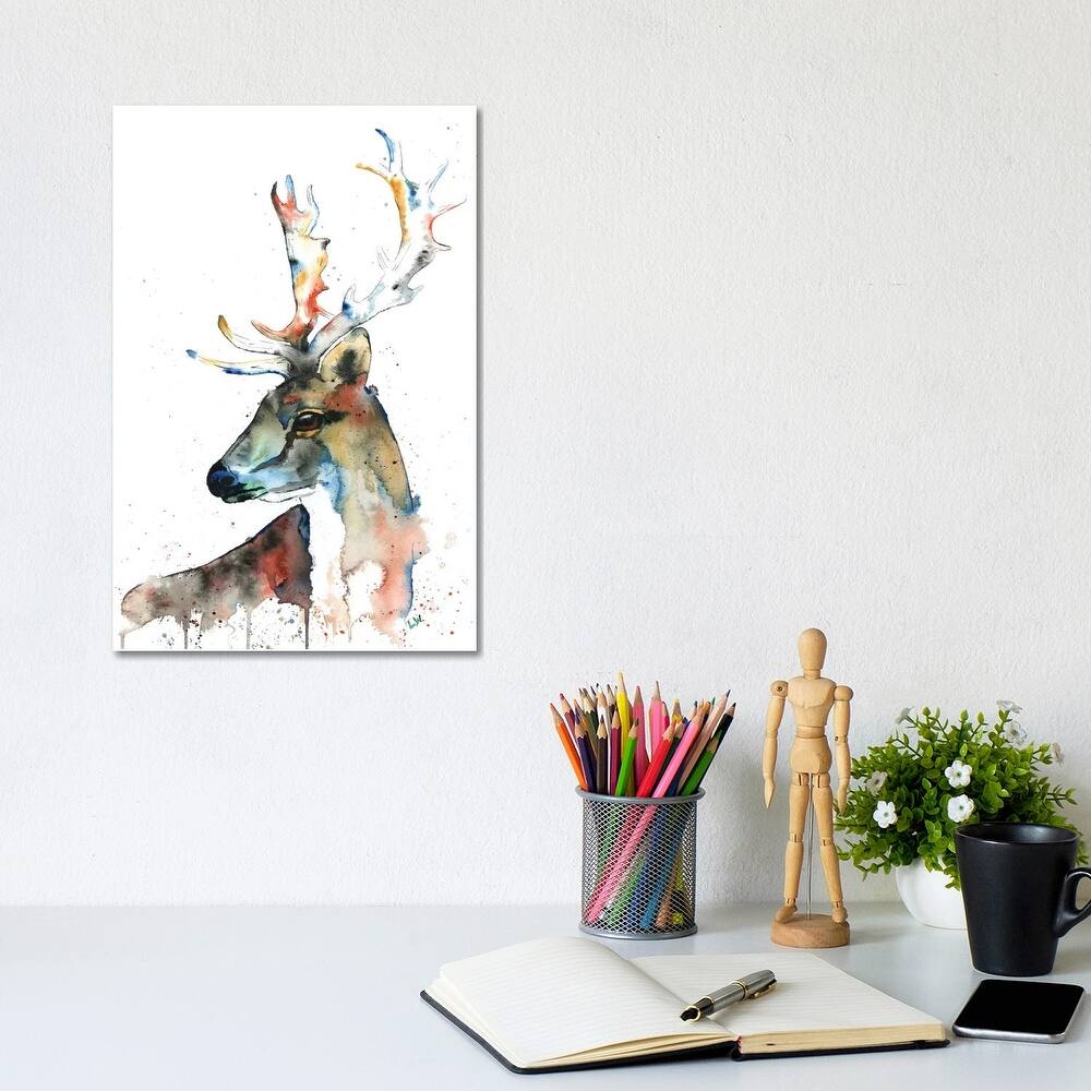 iCanvas "Fallow Deer" by Lisa Whitehouse Canvas Print