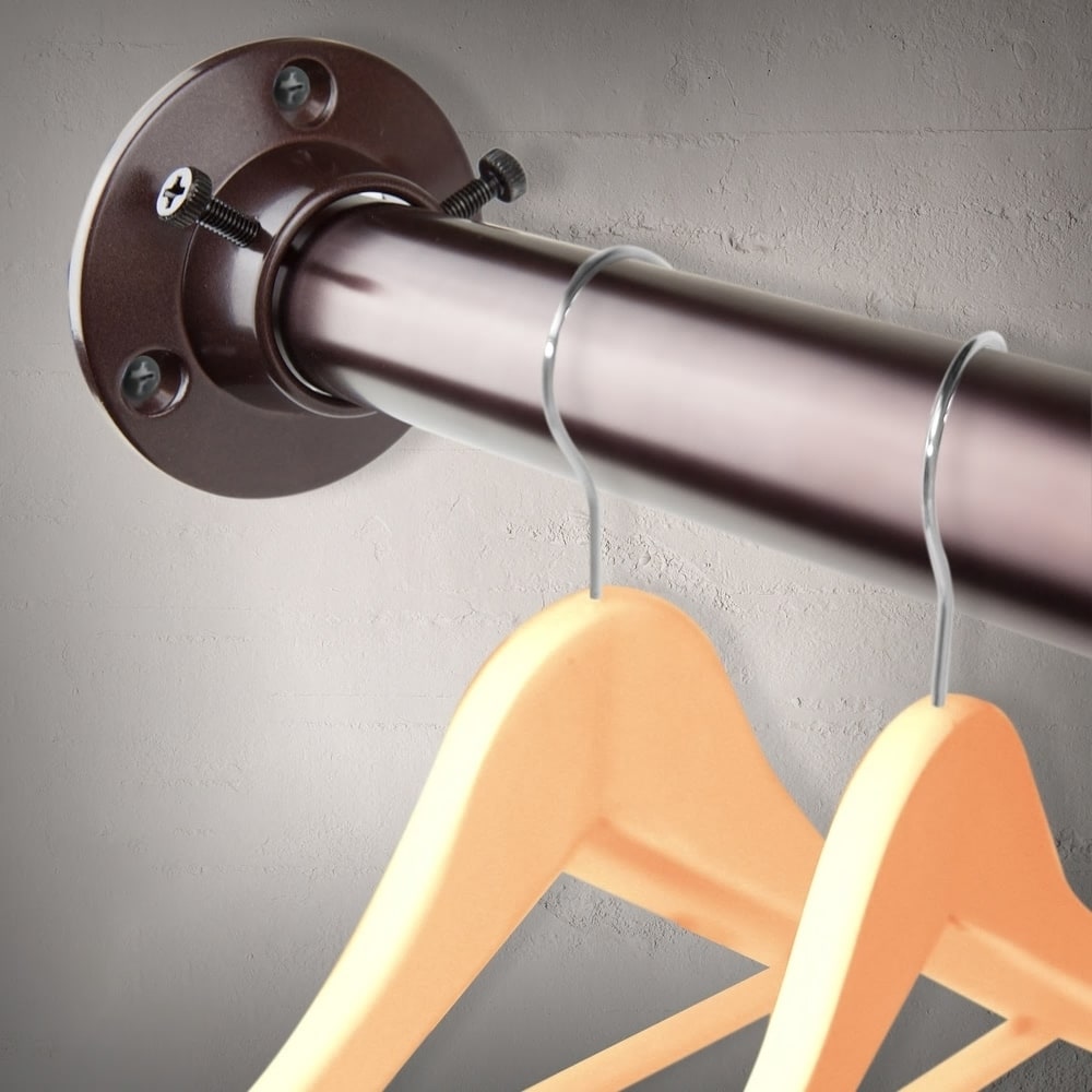 InStyleDesign 1" Premium Adjustable Closet Rod and Socket Set