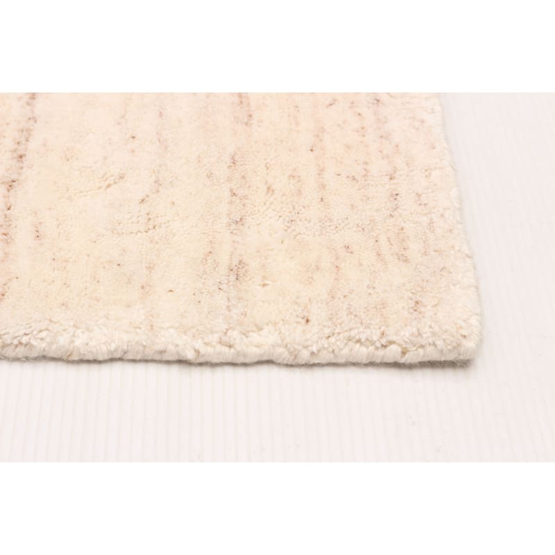 ECARPETGALLERY Hand-knotted Kashkuli Gabbeh Ivory Wool Rug - 2'7 x 10'0