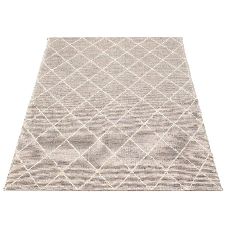ECARPETGALLERY Braid weave Sienna Taupe Wool Rug - 5'1 x 7'5