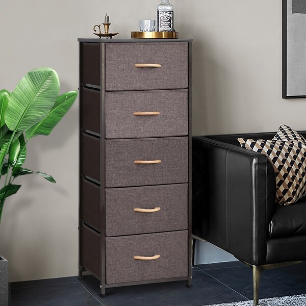 Crestlive Products Household 5-Drawer Vertical Dresser Storage Chest. Opens flyout.