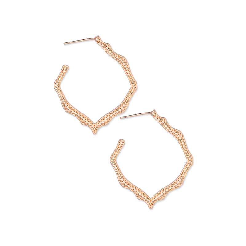 Kendra Scott Miku Rose Gold Plated Brass Earrings - Rose Gold - 34.5mm x 27mm