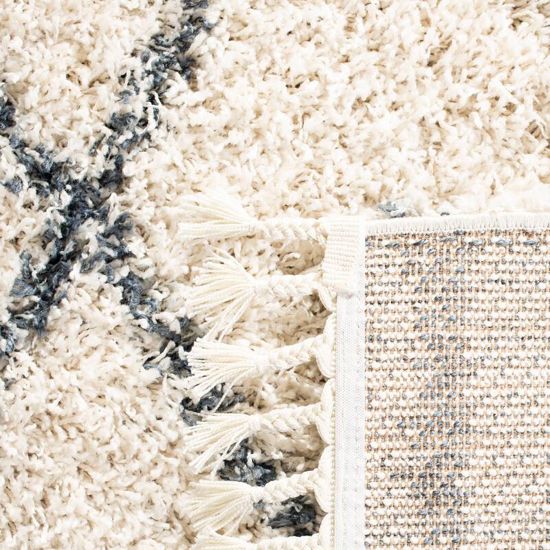 SAFAVIEH Pro Luxe Shag Dile Moroccan Tassel 2.4-inch Thick
