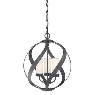 Blacksmith 3-Light Pendant in Old Black Finish