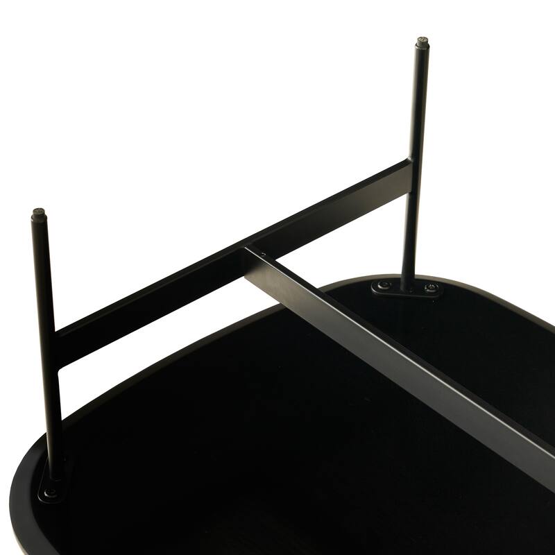 GDF Studio - Tignall Modern Ceramic Square Coffee Table with Rock Beam Top