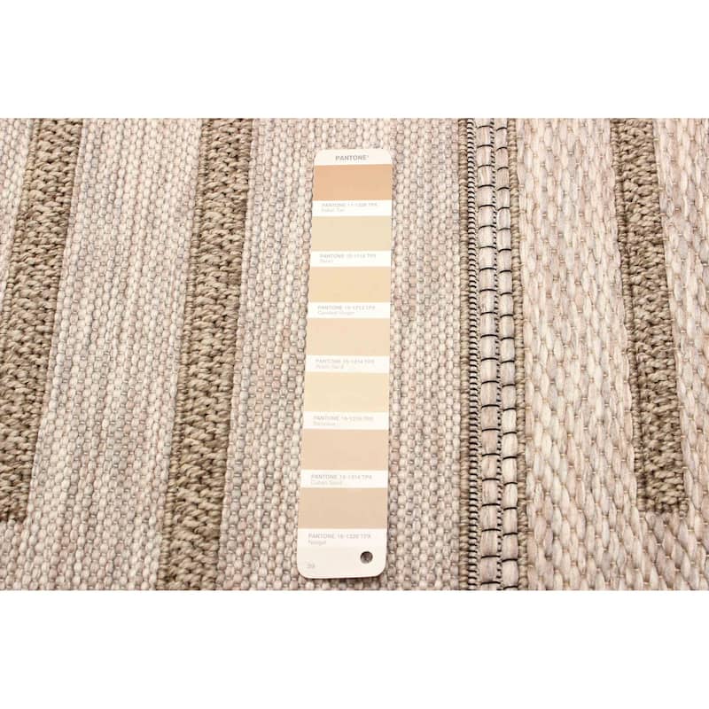 ECARPETGALLERY Machine Woven Atlas Taupe Area Rug