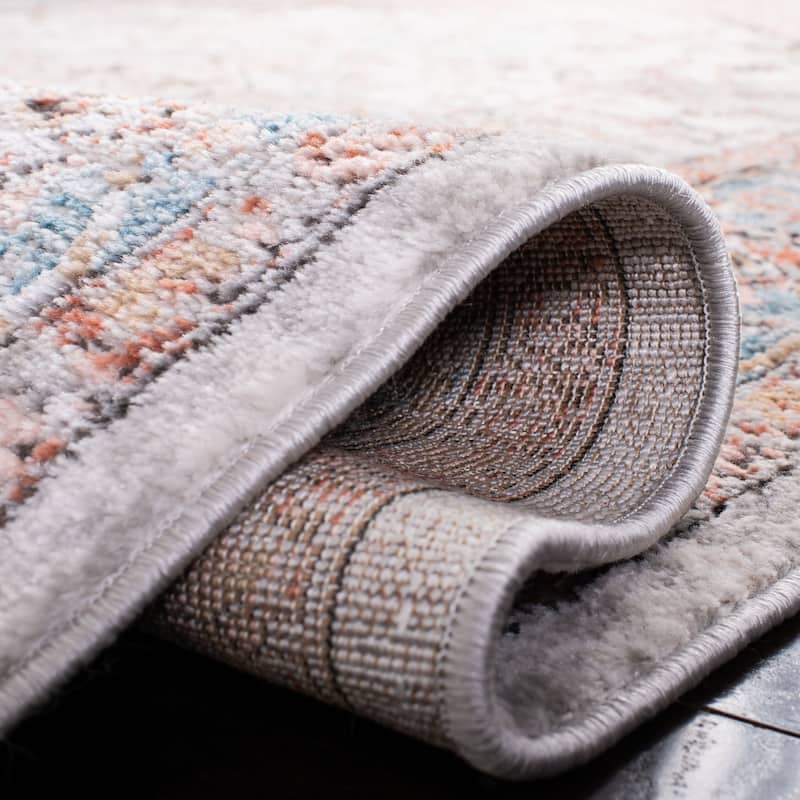 SAFAVIEH Shivan Karima Contemporary Rug - Grey/Blue - 2' 6" x 8'