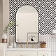 preview thumbnail 9 of 24, Rita Metal Framed Oval Wall Mirror Bathroom Vanity Mirror