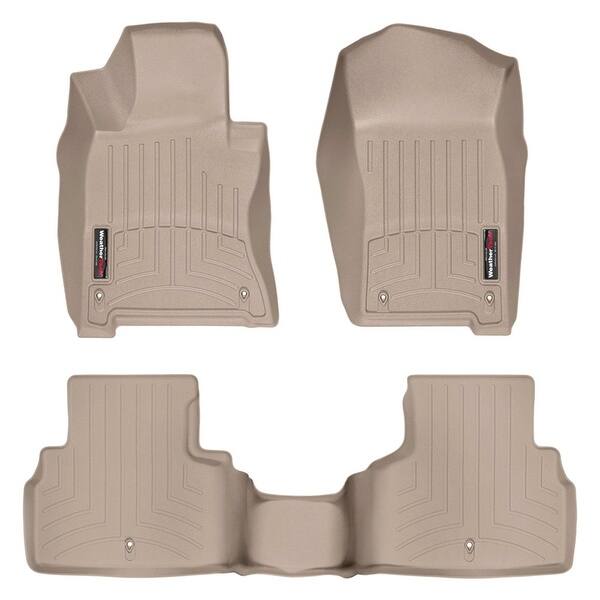 Shop Weathertech Infiniti Q50 2014 Tan Front Rear Floor Mats Floorliner 45586 1 2 Overstock 14013978