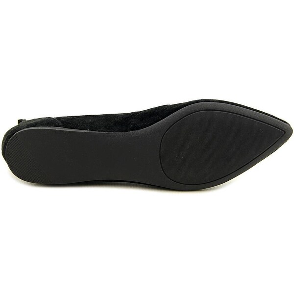 steve madden black suede flats