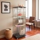 preview thumbnail 15 of 165, Glass Display Cabinet with Doors & Locks, Acrylic Shelves, Floor Standing Storage Showcase for Home or Office