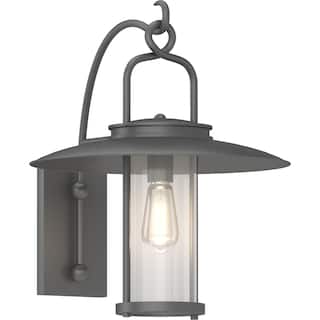 Volume Lighting 1-Light Black Outdoor Lantern Wall Sconce