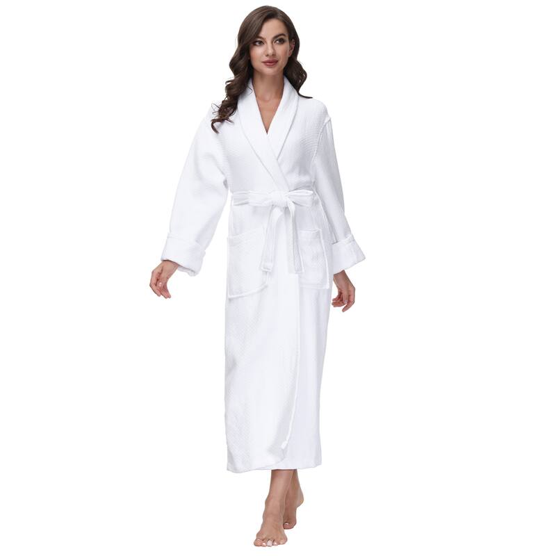 INK+IVY Diamond Waffle 100 Cotton Bathrobe Bed Bath & Beyond 40125971