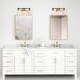 preview thumbnail 8 of 16, Modern Black Gold 2/3/4-Light Bathroom Vanity Lights Linear Wall Sconces for Powder Room