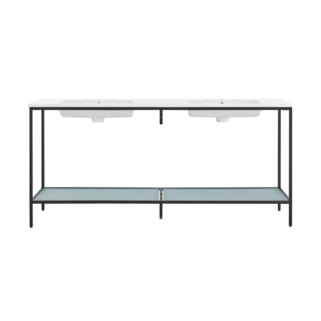 Swiss Madison SM-BV172 Pierre 18" Free Standing Double Basin Vanity