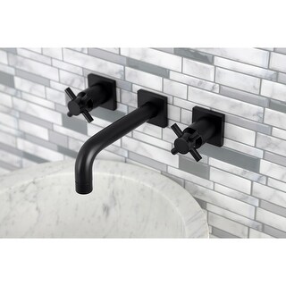 Kingston Brass Concord Two-Handle 3-Hole Wall Mount Bathroom Faucet
