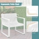 preview thumbnail 15 of 16, Outdoor Patio Chairs Set of 2 with Comfortable Curved Back and Seat - 25” x 24.5” x 27.5”