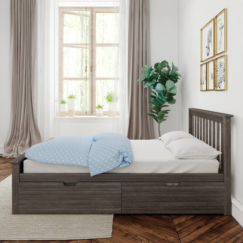 Max and Lily Full Bed with Under Bed Storage Drawers