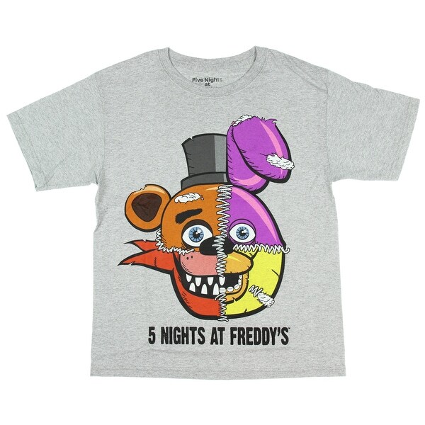 Five Nights At Freddy's Split Face Boys Youth T-shirt Licensed