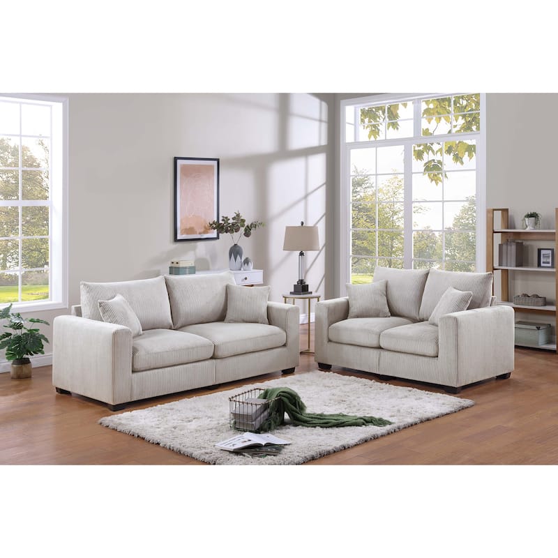 Poundex 2-Piece Sofa Set