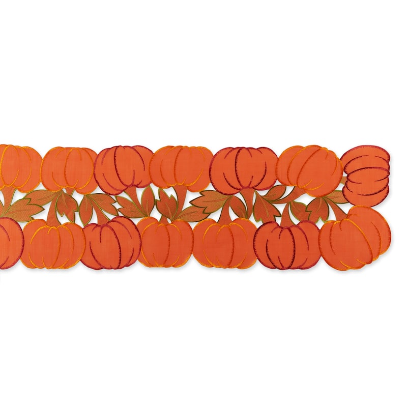 DII Embroidered Table Runner 14x108 inch