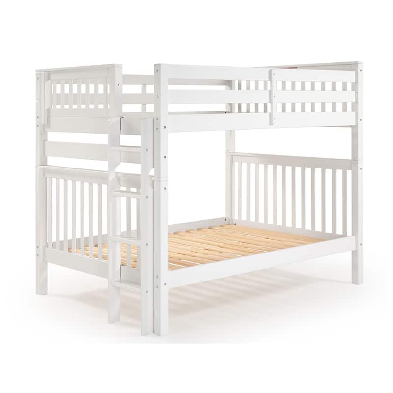 Taylor & Olive Trillium Full over Full Bunk Bed with End Ladder