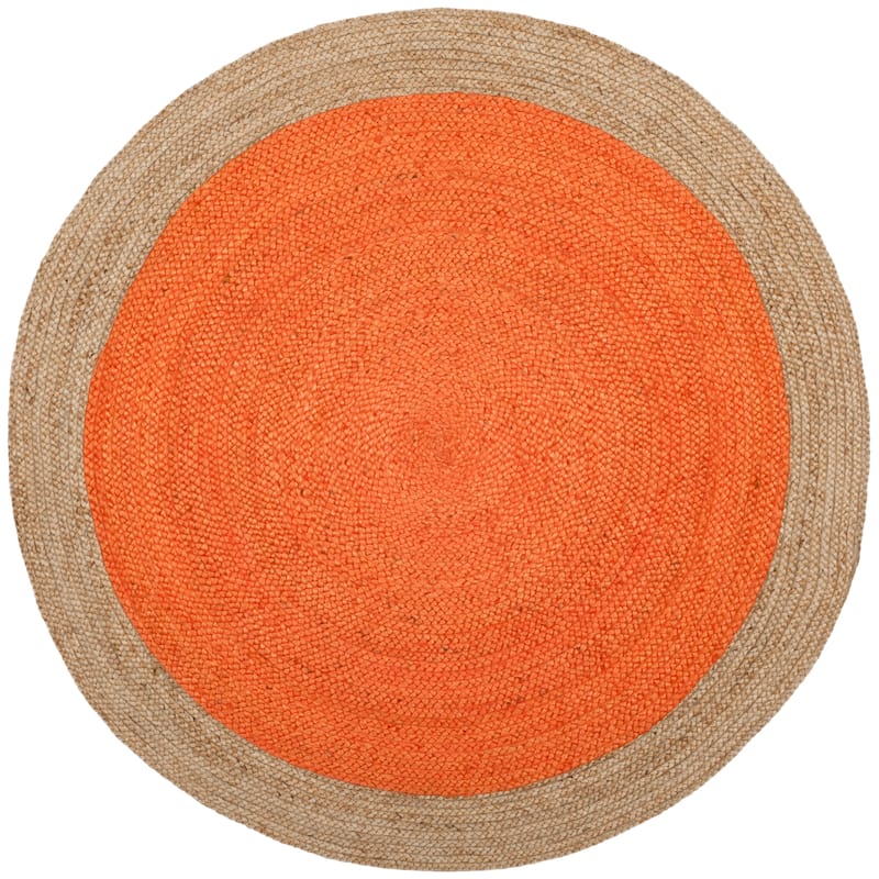 SAFAVIEH Handmade Natural Fiber Charlyne Bordered Round Jute Rug
