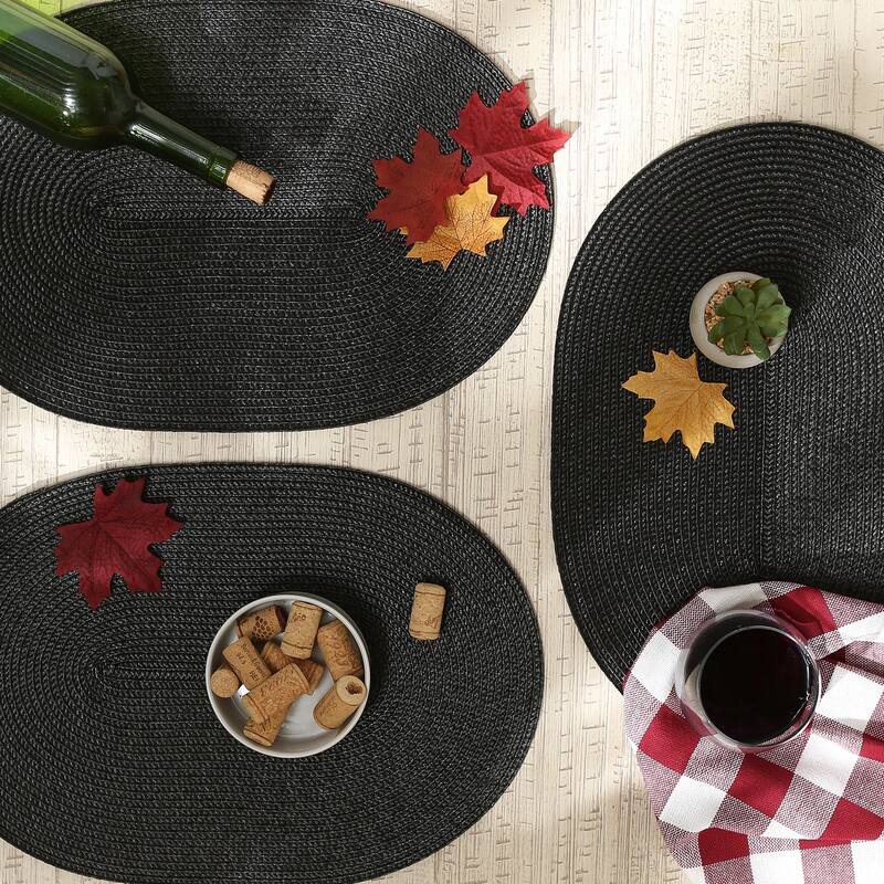 Oval Pp Woven Placemat (Set of 6) - Oval, 12x18"