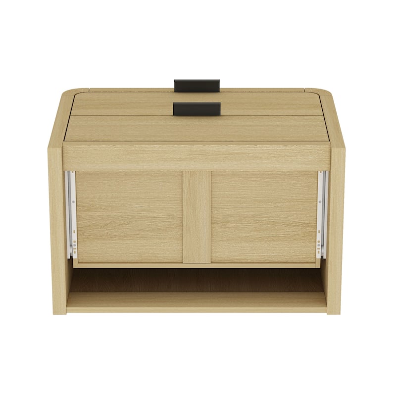 Manhattan Comfort Grace Modern Nightstand with 4 Drawers Set of 2