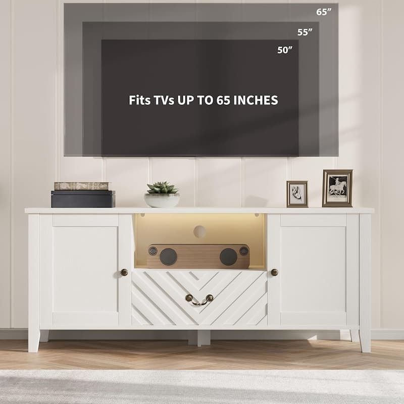 Entertainment Center TV Console Table, TV Stands for Living Room for 65 Inch TV - N/A