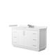 Option White, Nickel Trim, White Quartz Top