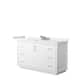 Option White, Nickel Trim, White Quartz Top