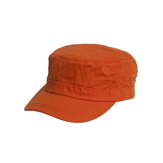 orange military cap